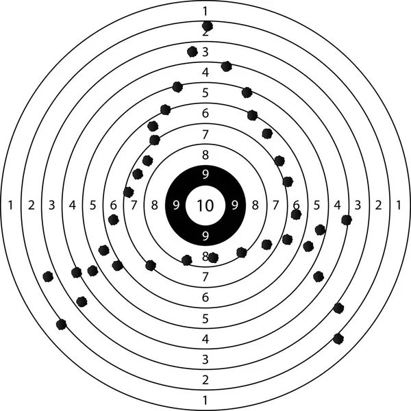 Tir Cible Avec Symbole Anarchie — Image vectorielle