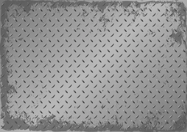 Placa Metal Con Textura Grunge — Archivo Imágenes Vectoriales