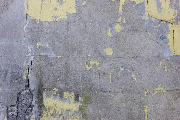 脱皮漆的粗糙混凝土背景 — 图库照片