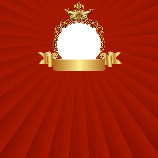 Fond Royal Avec Cadre Décoratif — Image vectorielle