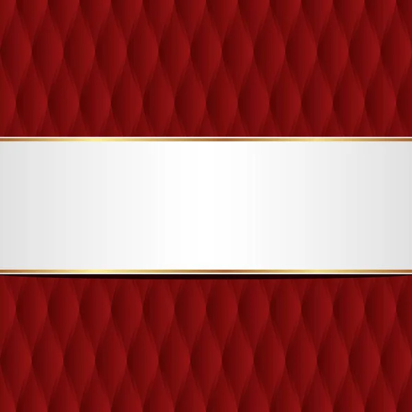 赤の背景に装飾的なパターンとコピー スペース — ストックベクタ