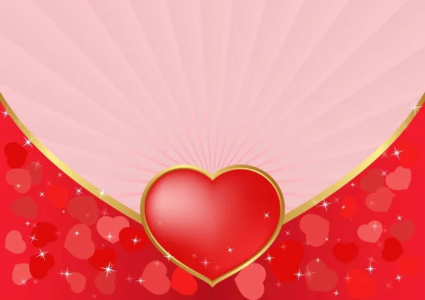Valentine Background Heart — Stock Vector