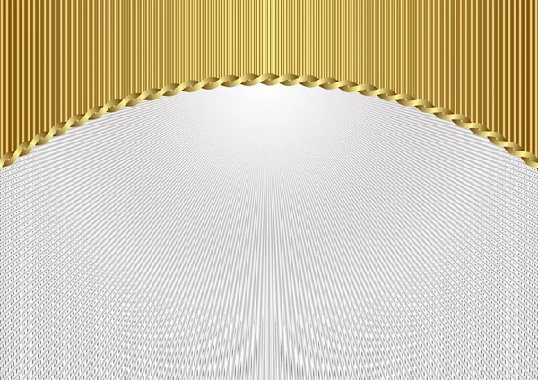 Fond Texturé Doré Blanc Avec Bordure Décorative — Image vectorielle
