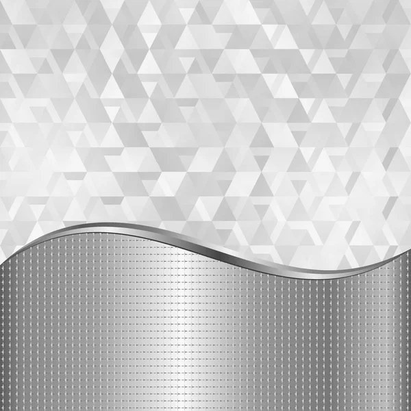 Textura Plateada Fondo Geométrico — Vector de stock