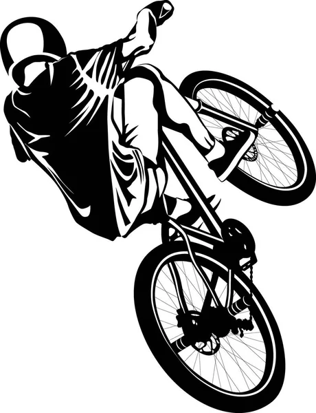 Cycliste — Image vectorielle