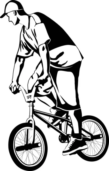 Vélo cross — Image vectorielle