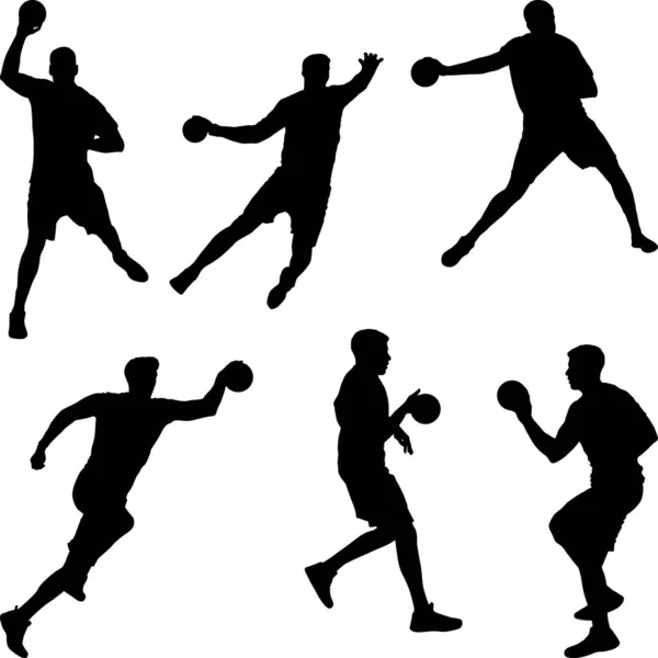 Joueur de handball — Image vectorielle