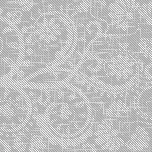 Fondo Texturizado Gris Con Patrón Floral — Vector de stock