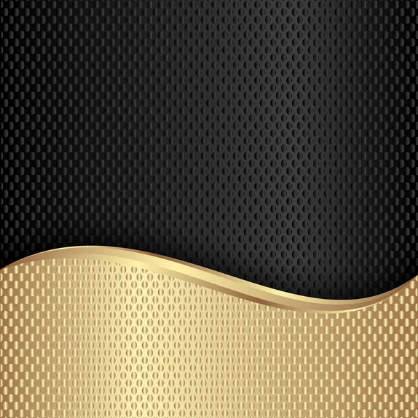 Goldener Und Schwarzer Abstrakter Hintergrund — Stockvektor