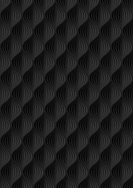 Schwarzer Geometrischer Abstrakter Hintergrund Moderne Stilvolle Textur Nahtloses Muster — Stockvektor