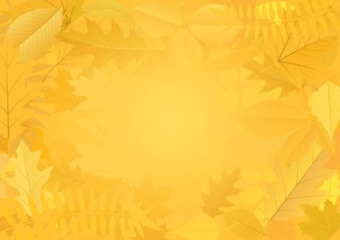 Şekil yapraklı sonbahar arkaplanı