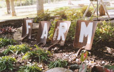 Çiftlik kürek dekor