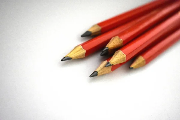 A bunch of red led pencils