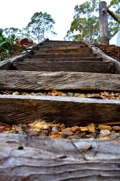 Escaliers Menant Vers Haut Plage — Photo