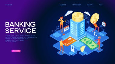 Bankacılık hizmeti Web Banner