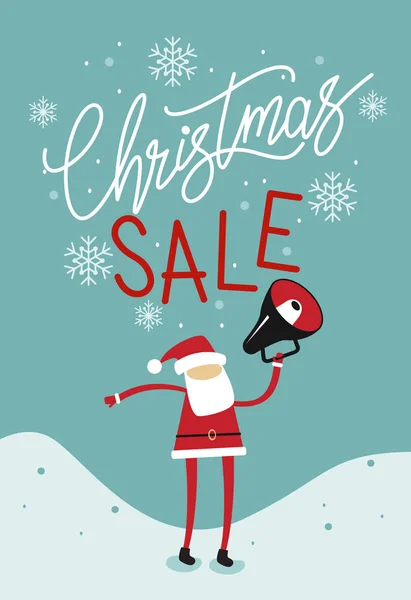 Banner di vendita di Natale — Vettoriale Stock