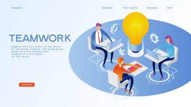 Ekip çalışması web afiş