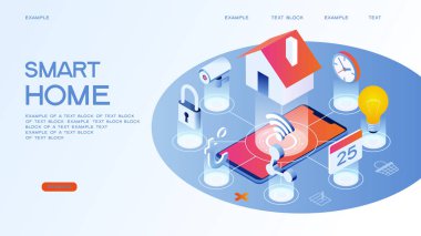 Akıllı ev denetim şablonu.