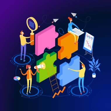 Ekip çalışması web afiş