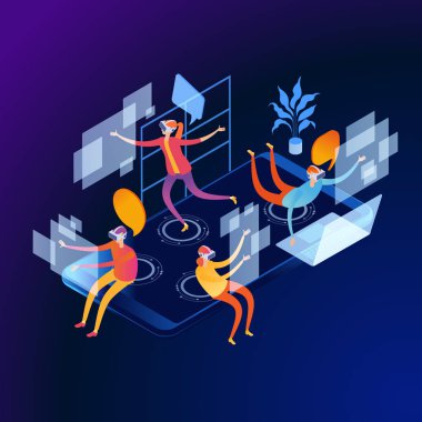 Sanal gerçeklik Dünya Web Banner