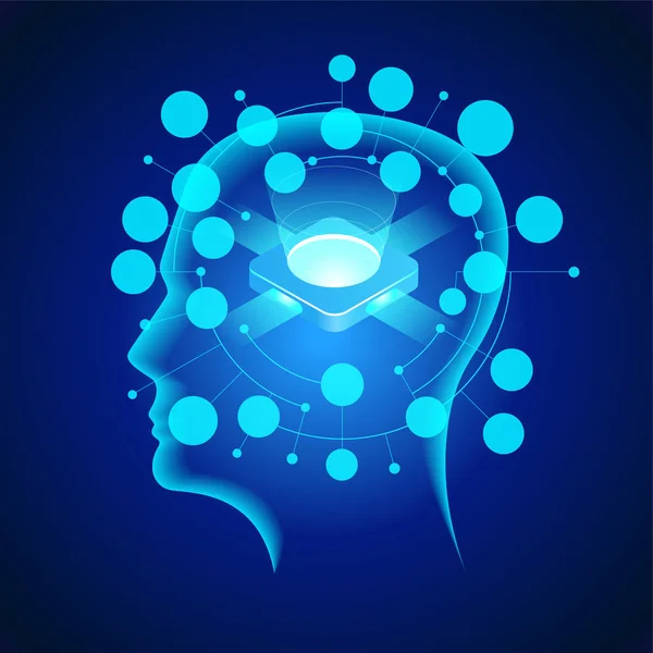 Concepto de inteligencia artificial — Vector de stock