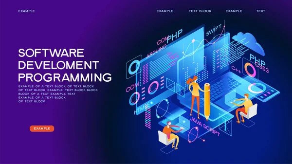 Programowanie sieci web transparent — Wektor stockowy