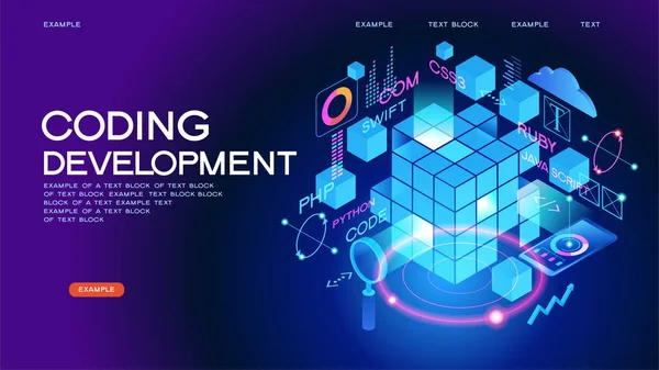 Programming web banner Stock Vector by ©VLADGRIN 301586744