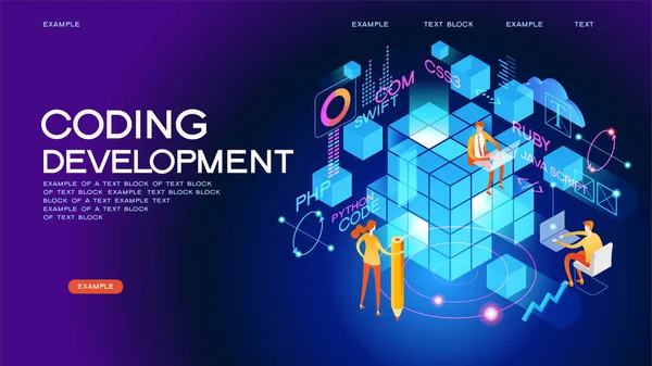 Programming web banner Stock Vector by ©VLADGRIN 301586744