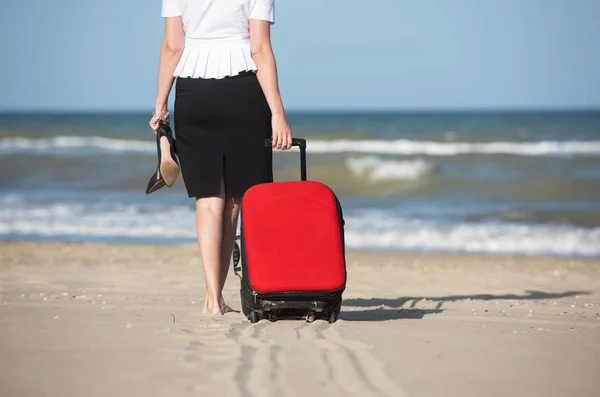 Fuera Las Vacaciones Oficina Playa —  Fotos de Stock