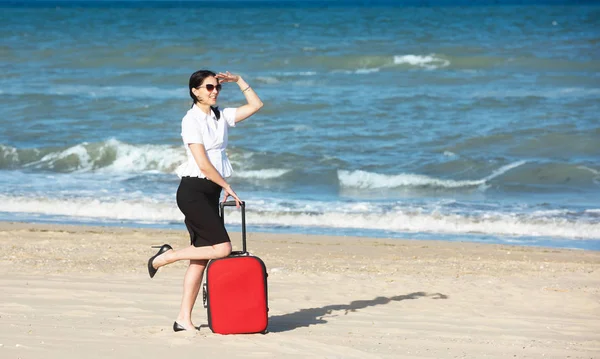 Fuori Ufficio Vacanza Mare — Foto Stock