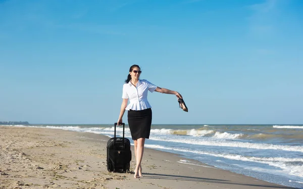 Vacances Hors Bureau Bord Mer — Photo