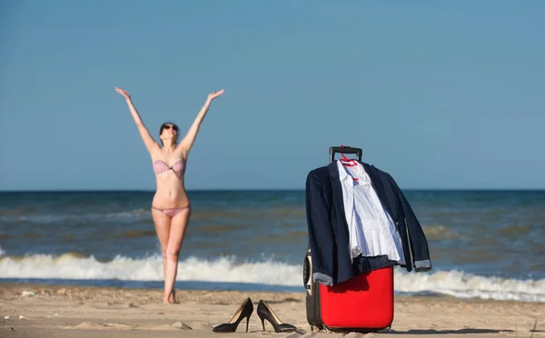 Out Office Vacation Seaside — Stock Photo, Image