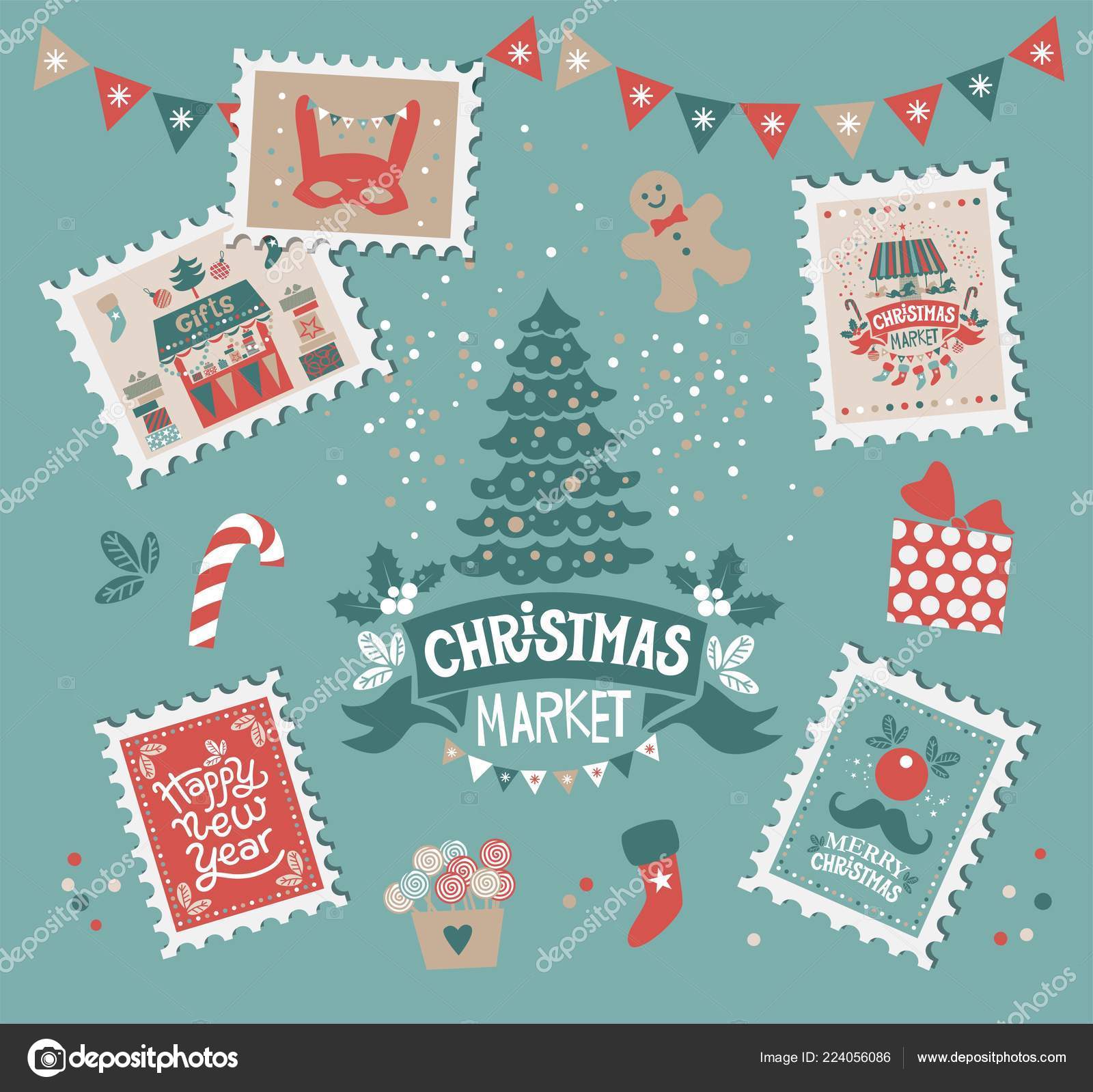 merry christmas happy new year set stamps christmas elements christmas stock vector - Merry Christmas And Happy New Year Images merry christmas happy new year set stamps christmas elements christmas stock vector - Merry Christmas And Happy New Year Images