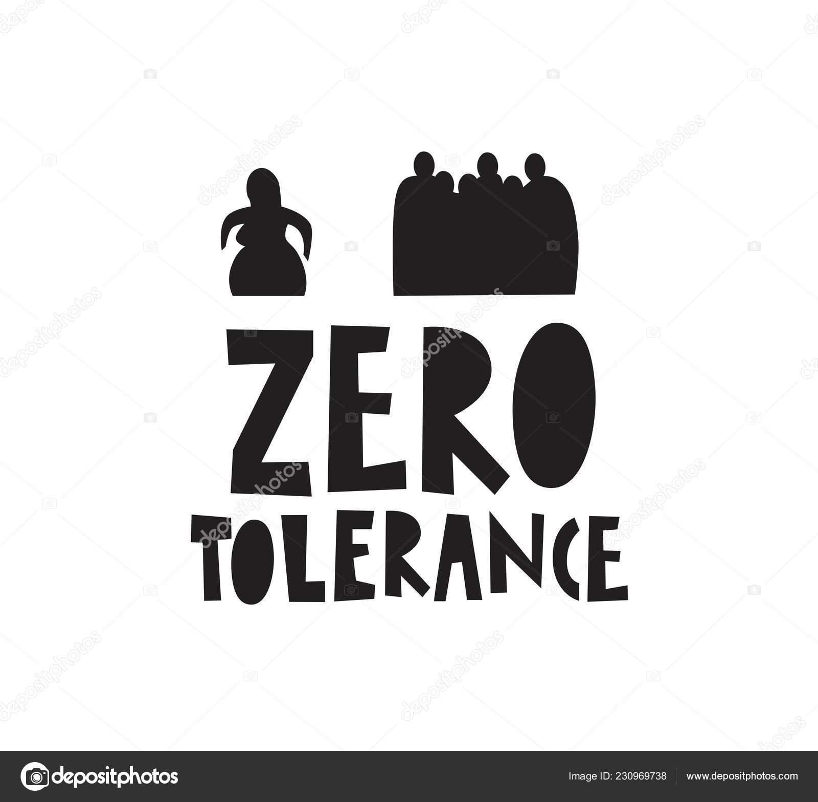 Zero tolerance poster Stock Vector Image by ©svetichchmail.ru 230969738
