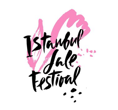 Çiçek dekoratif arka plan illüstrasyon Istanbul Lale Festivali, çiçek Festivali elde çizilmiş