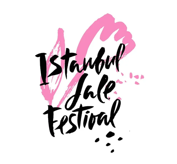 Çiçek dekoratif arka plan illüstrasyon Istanbul Lale Festivali, çiçek Festivali elde çizilmiş
