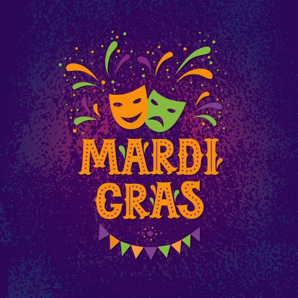 Mardi gras καρναβάλι κόμμα σχεδιασμού — Διανυσματικό Αρχείο
