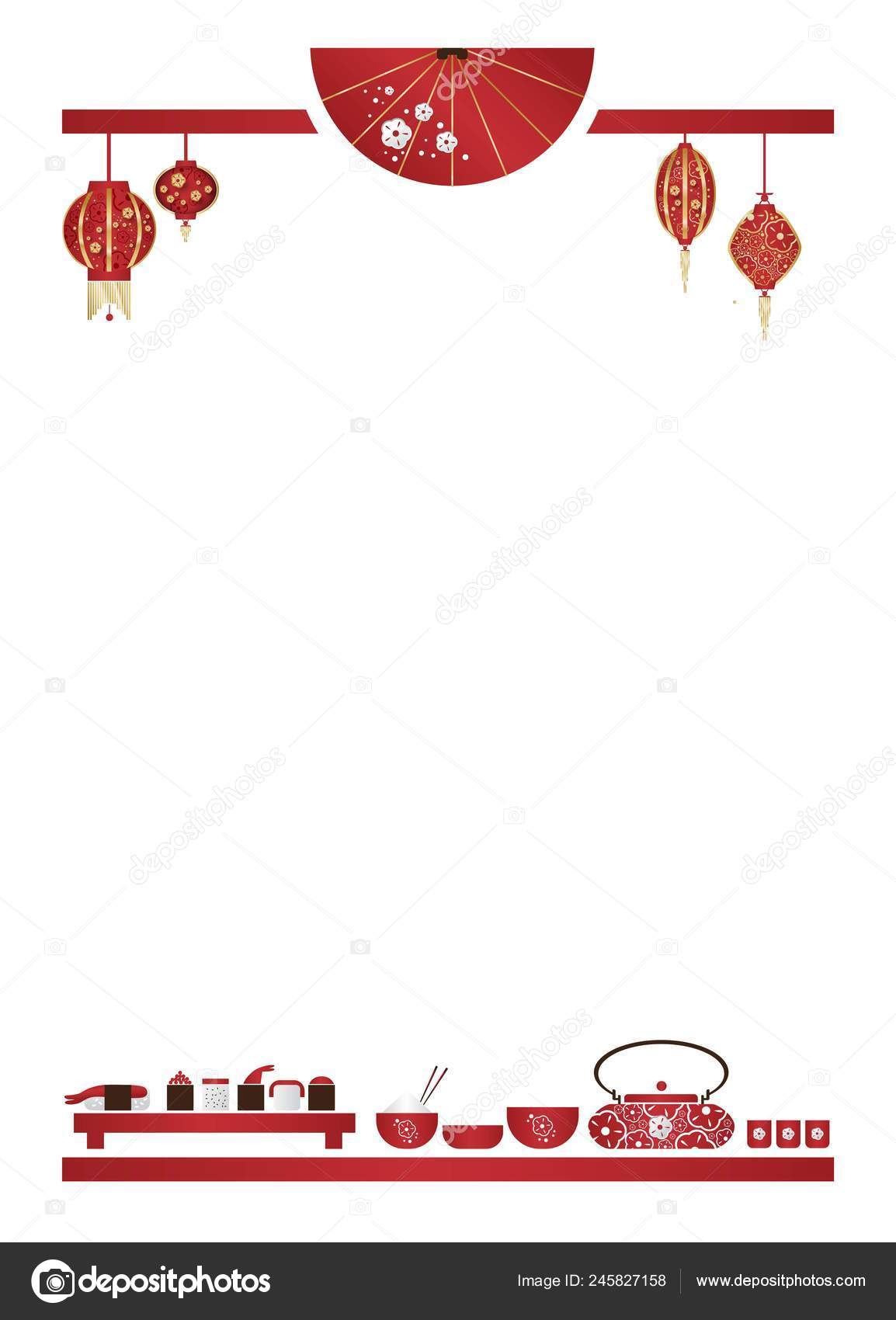 Image vectorielle Menu de café restaurant, conception de modèles dans le  style dessin animé. Cuisine asiatique par ©svetichch@mail.ru - 245827158, image size:1154x1700