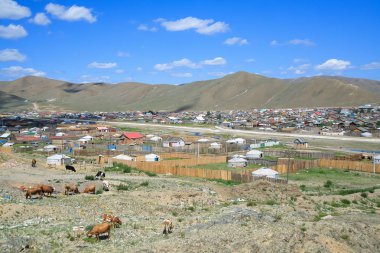 Moğolistan Ulanbatro şehir gökyüzü