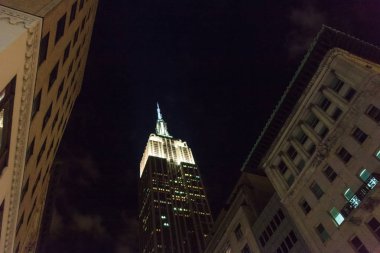 New York City gece görünümü Street