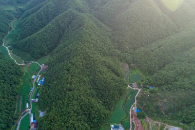 Yeongwol köyü Taebaek dağlar