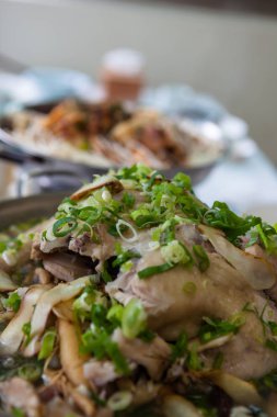 Oryantal tıp haşlanmış tavuk