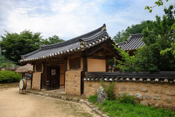 Confucianist Village Korea Telha Telhado Casa — Fotografia de Stock