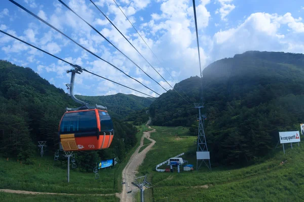 Teleférico Gangwon Alpensia — Fotografia de Stock