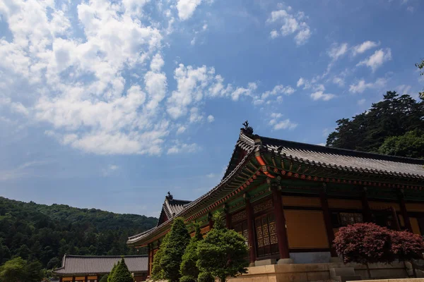 Woljeongsa Храм Odaesan Буддизму — стокове фото