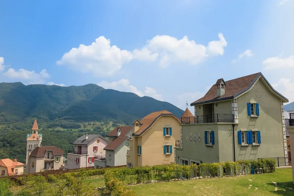 加平のスイス連邦共和国の村 — ストック写真