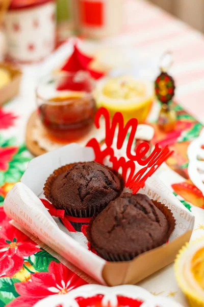 Happy Christmas Party Food — Stock Photo, Image