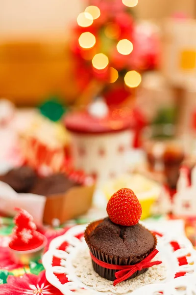 Happy Christmas Party Food — Stock Photo, Image