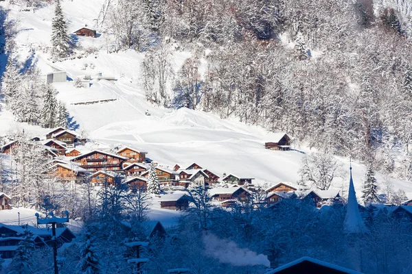 Cold Winter Snow Switzerland — Stock Photo, Image