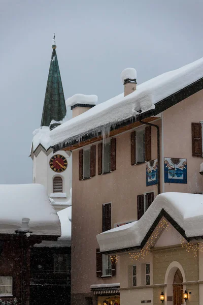 スイス寒い冬建物 — ストック写真